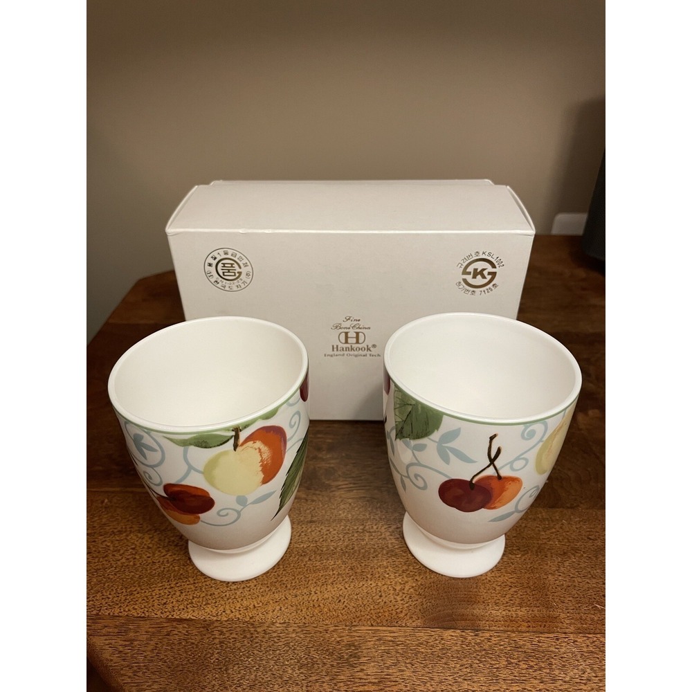 Hankook Tea Cups Bone China Set Of 2